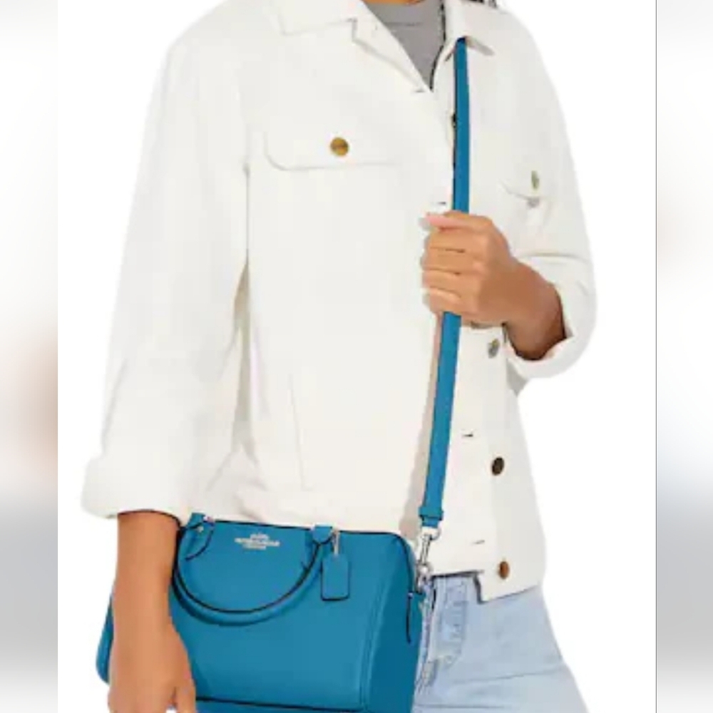 Coach Teal Rowan Sachel With Crossbody Strap
